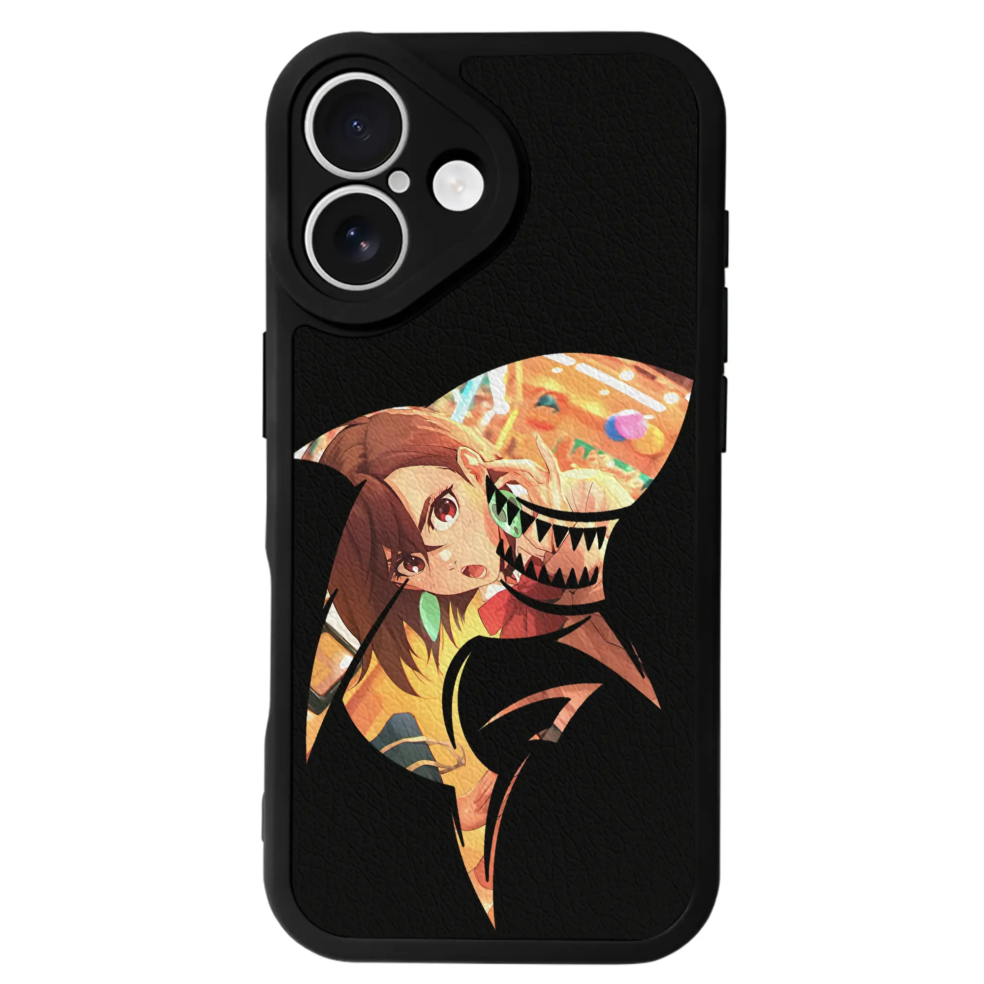 ダンダダン グッズ,綾瀬桃 - IPhone 16シリーズ対応 ・ シリコンスマホケース ・ レザー調 ・ 高精度フィット ・ 耐衝撃 ・ ワイヤレス充電対応 ・ 精密カット